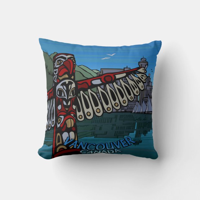 Vancouver Souvenir Coussin Vancouver Cadeau de mar (Recto)