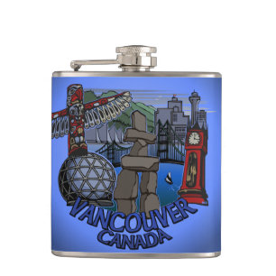 Vancouver Souvenir Flask Custom Van Landmark Flask