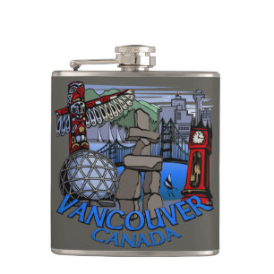 Vancouver Souvenir Flask Vancouver Landmark Gifts