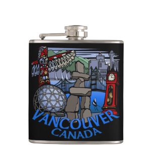 Vancouver Souvenir Flask Vancouver Landmark Gifts