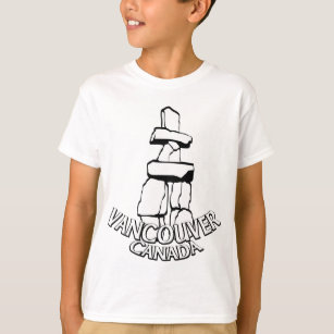Vancouver Souvenir Kid's T-shirt Landmark Art Tee