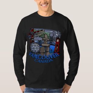 Vancouver Souvenir Long Sleeve T-shirt Canada Tee
