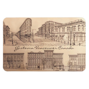 Vancouver Souvenir Personalized Magnet Gastown