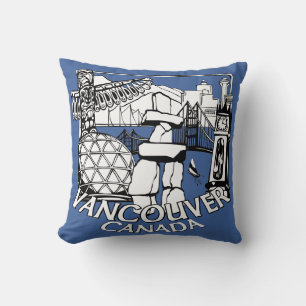 Vancouver Souvenir Pillow Vancouver Landmark Gifts