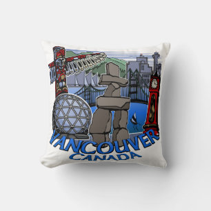 Vancouver Souvenir Pillow Vancouver Landmark Gifts