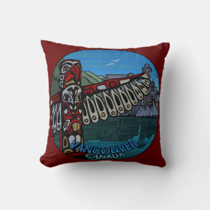 Vancouver Souvenir Pillow Vancouver Landmarks Gift