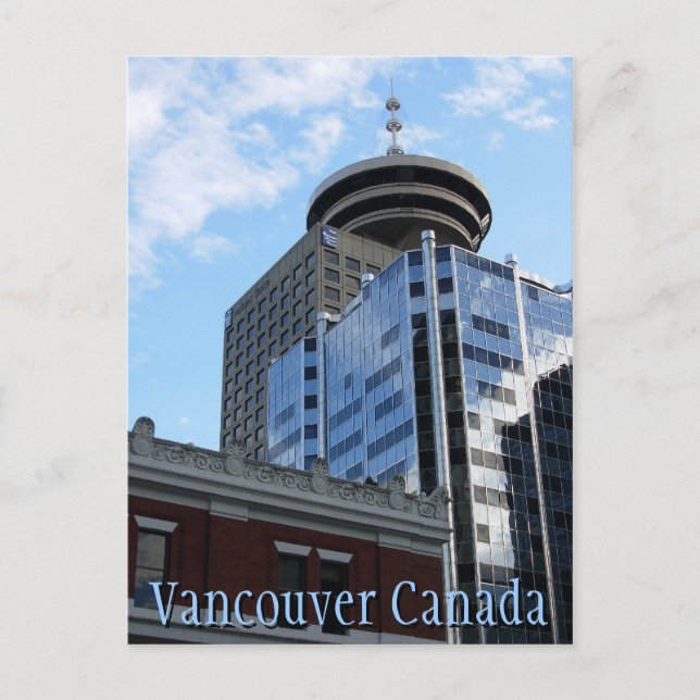 Vancouver Souvenir Postcards Totem Pole Landmarks (Front)