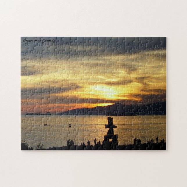 Vancouver Souvenir Puzzle Vancouver Sunset Cadeaux (Horizontal)