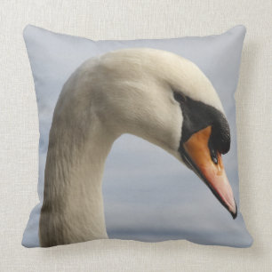 Vancouver, Stanley Park, Mute Swan (Cygnus olor) 2 Throw Pillow