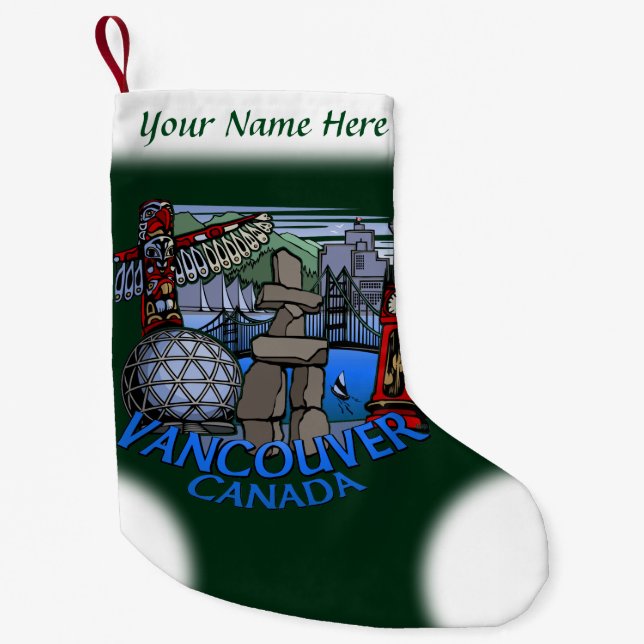 Vancouver Stocking Vancouver Christmas Stocking (Front)