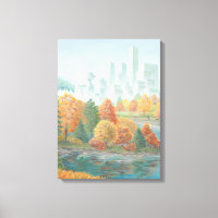 Vancouver Totem Poles Art Print Canvas