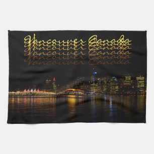 Vancouver Towel Personalized Souvenir Tea Towel