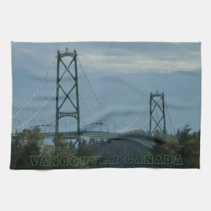 Vancouver Towel Personalized Souvenir Tea Towel