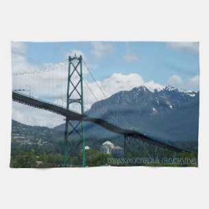 Vancouver Towel Personalized Souvenir Tea Towel