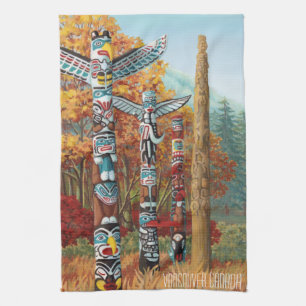 Vancouver Towel Personalized Souvenir Tea Towel