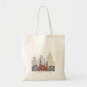 Vancouver V2 skyline poster Tote Bag