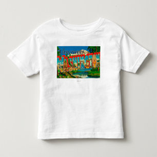 Vancouver, Washington - Large Letter Scenes Toddler T-shirt