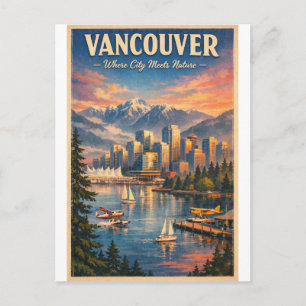 VANCOUVER – Where City Meets Nature Postcard