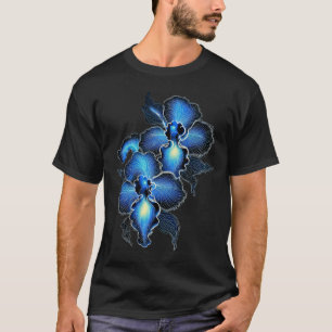 Vanda Blue Orchid Flower Plant Florist Gardener T-Shirt