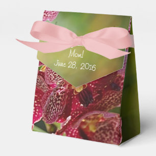 Vanda Orchid Cluster Birthday Tent Favor Box
