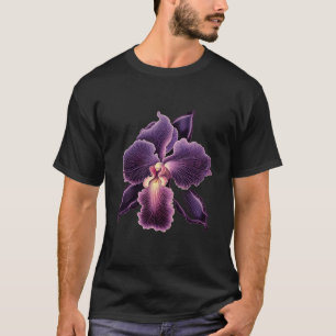 Vanda Purple Orchid Flower Plant Florist Gardener  T-Shirt