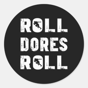 Vanderbilt Football Roll Dores Roll Classic Round Sticker
