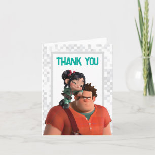 Vanellope Birthday Thank You Card