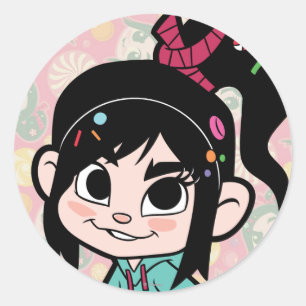 Vanellope Von Schweetz 2 Classic Round Sticker