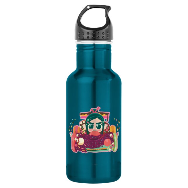 Vanellope Von Schweetz Driving Car 532 Ml Water Bottle (Front)