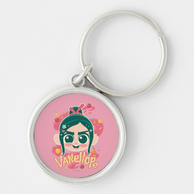 Vanellope Von Schweetz Face Keychain (Front)