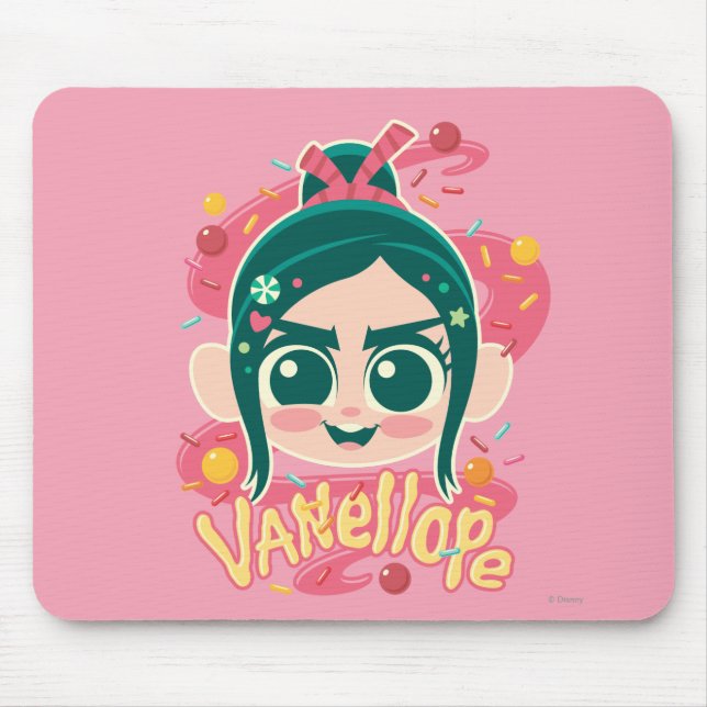 Vanellope Von Schweetz Face Mouse Pad (Front)