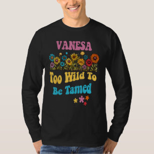 VANESA Name Cute Retro Girls Wildflower VANESA Nam T-Shirt