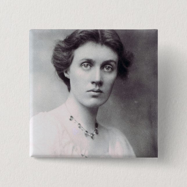 Vanessa Bell, 1902 2 Inch Square Button (Front)