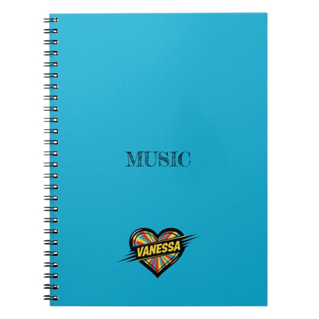 Vanessa Blue Notebook (Front)