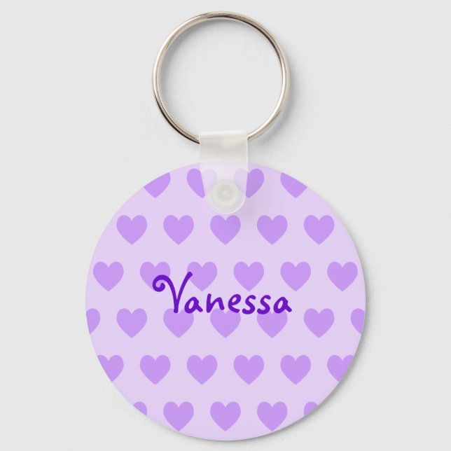 Vanessa in Purple Keychain (Front)