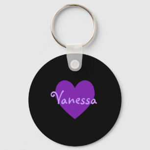 Vanessa in Purple Keychain