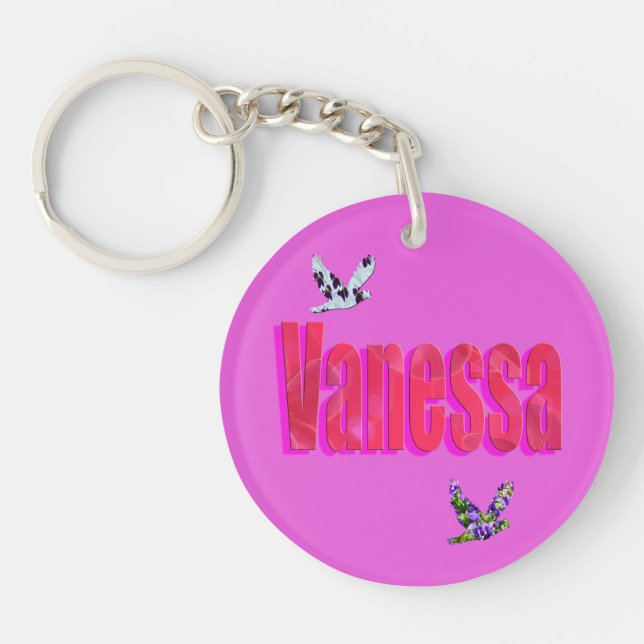 Vanessa, Name Logo, Keychain (Front)