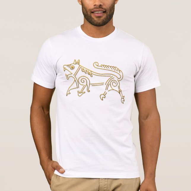 Vang Runestone-gold outline T-shirt (Front)
