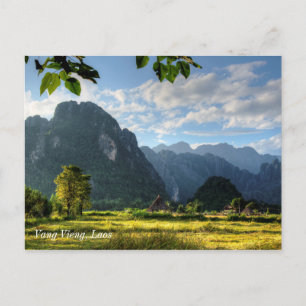 Vang Vieng Laos Postcard