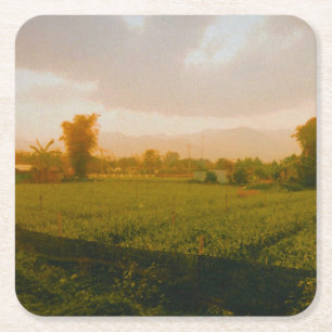 Vang Vieng - Laos  Square Paper Coaster
