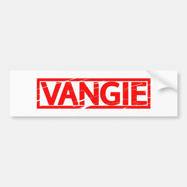 Vangie Stamp Bumper Sticker (Front)