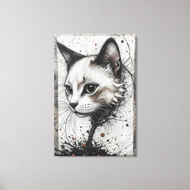 Vanguard Cat Canvas Print (Front)