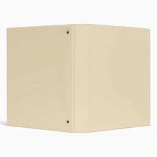 Vanilla Beige Solid Color Binder