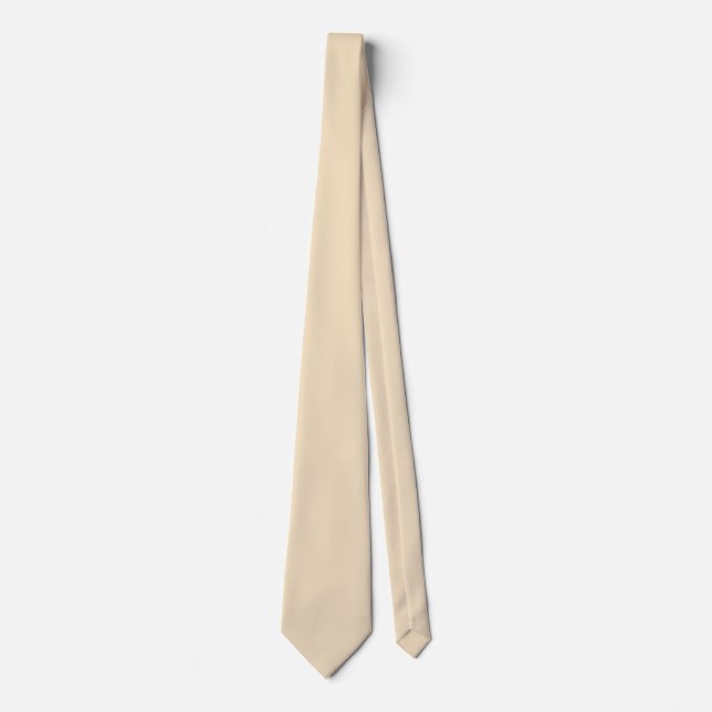 Vanilla Beige Solid Colour Tie (Front)