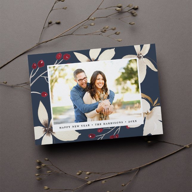 Vanilla Blossom | Carte photo du Nouvel An (Créateur téléchargé)