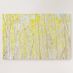Vanilla Cake Aspen Trees Jigsaw Puzzle
