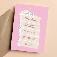 Vanilla Cake Birthday Party