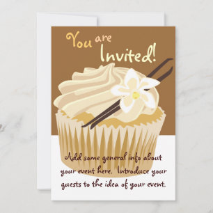 Vanilla Cupcake Invitation