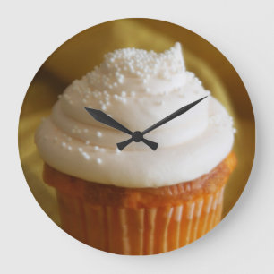 Vanilla Cupcake Kitchen Clock