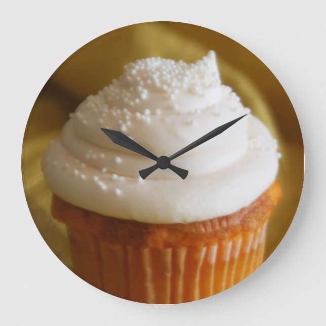 Vanilla Cupcake Kitchen Clock (Front)